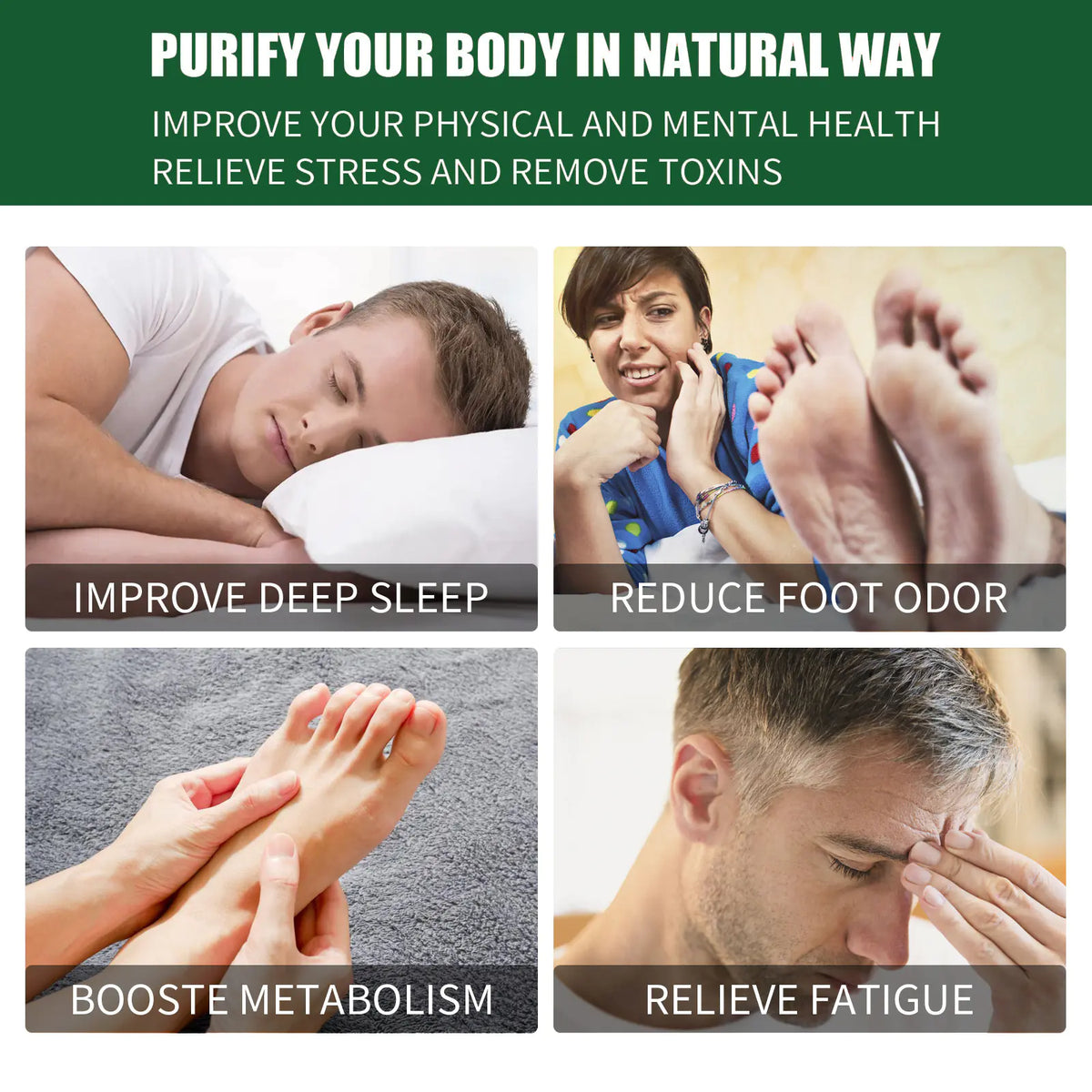 EELHOE Herbal Foot Patches for Stress Relief and Sleep