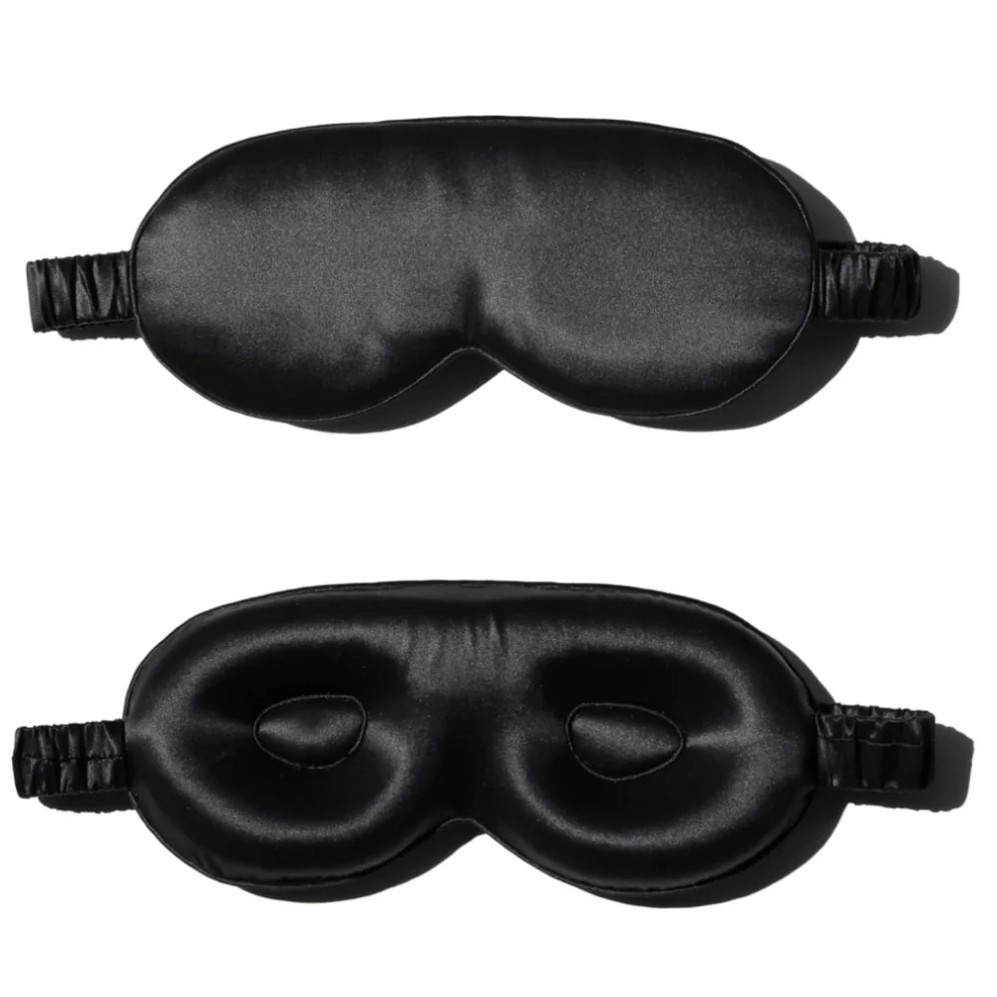 Mulberry Silk 3D Sleep Eye Mask, Skin-Friendly, Breathable, Blackout, Various Colors, 22x9cm