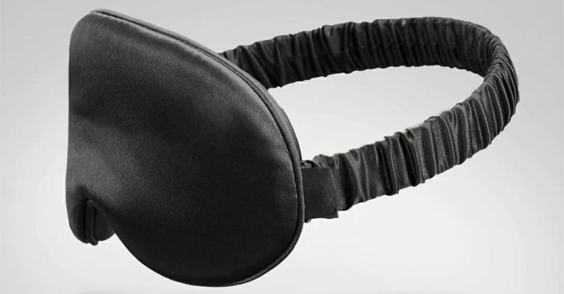 Mulberry Silk 3D Sleep Eye Mask, Skin-Friendly, Breathable, Blackout, Various Colors, 22x9cm
