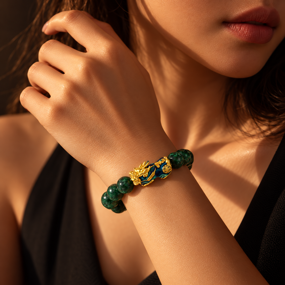 FengShui PiXiu Jade Protection Bracelet