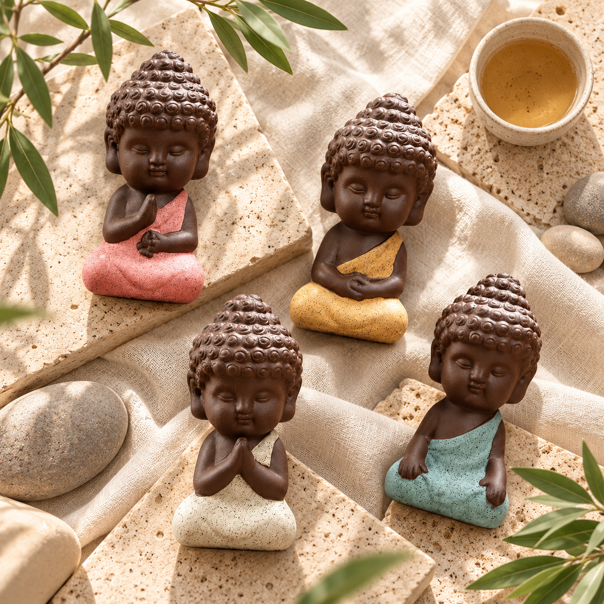 The Four Noble Truths Mindful Meditation Figurine